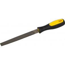 Напильник STAYER 16601-20-2 "PROFI" плоский, с двухкомпонентной рукояткой, № 2, 200мм 